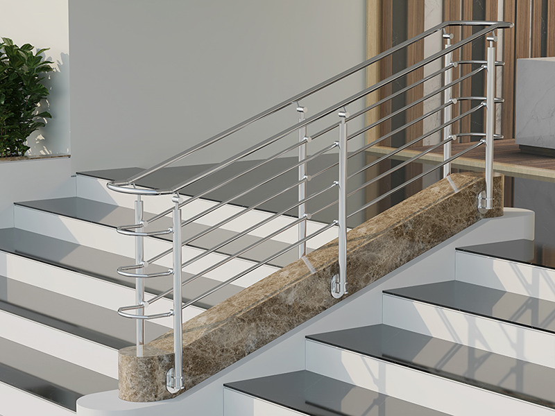 Round pipe railing | Crystal steels