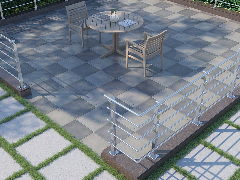 Square Tube Single Railing Stainless Steel Square Pipe Railing Design | Crystal steels